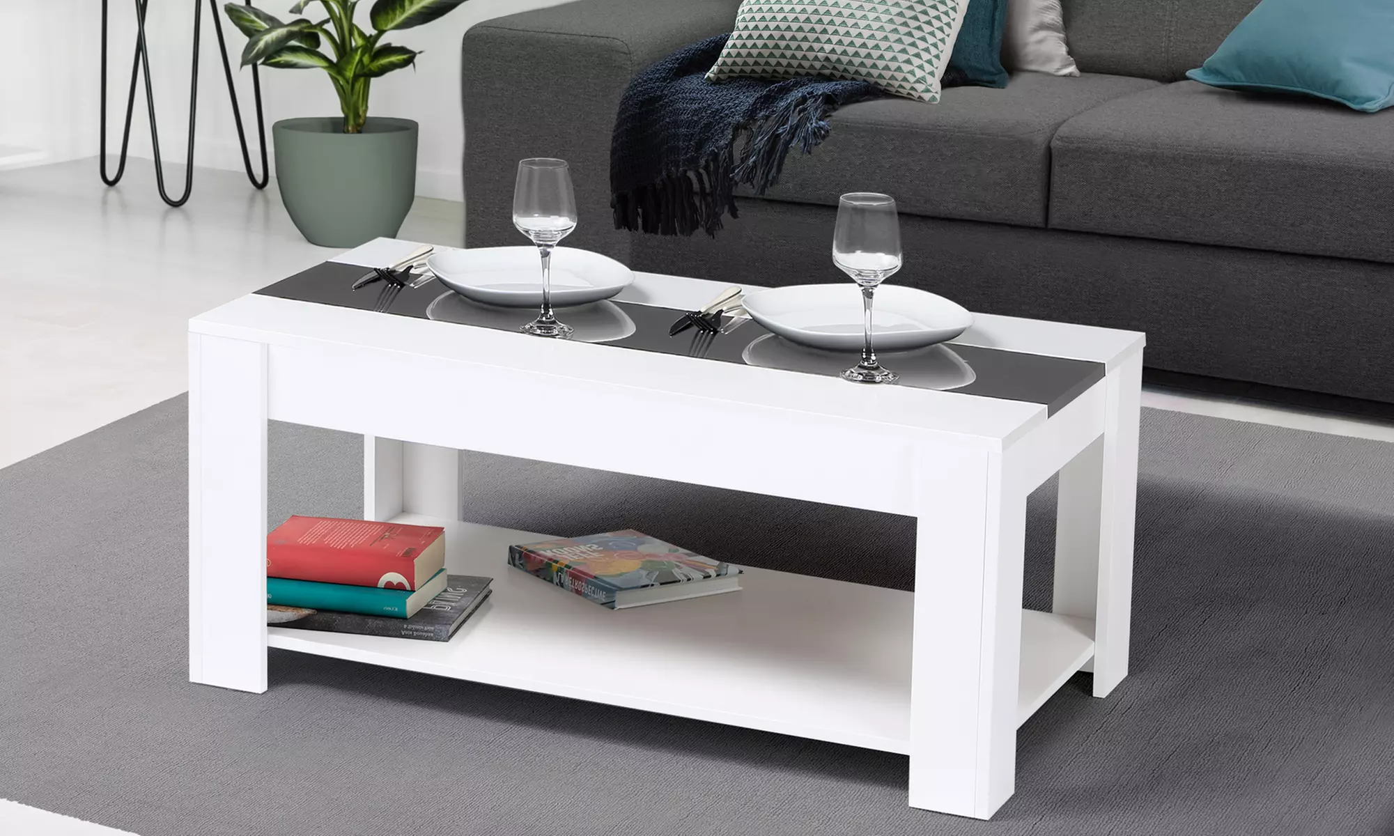 Table basse relevable facile d'utilisation - Second Medium