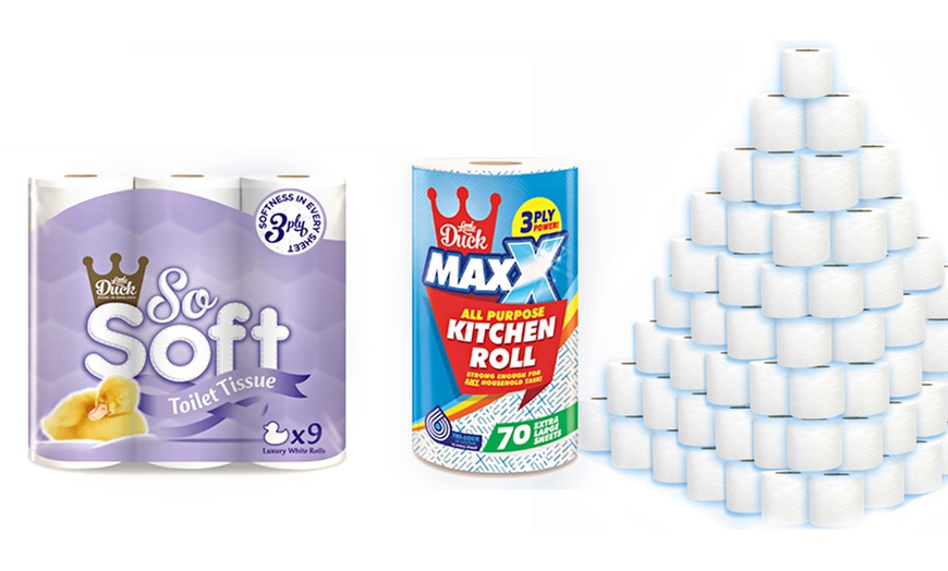 Image 1: 45 Loo and 12 Kitchen Roll Bundle