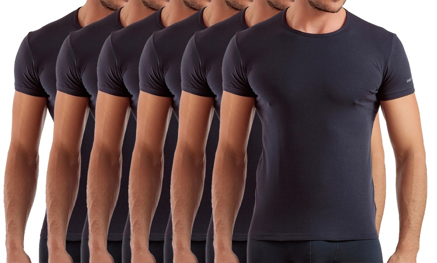 Image 4: Pack di 6 t-shirt o canotte da uomo Enrico Coveri