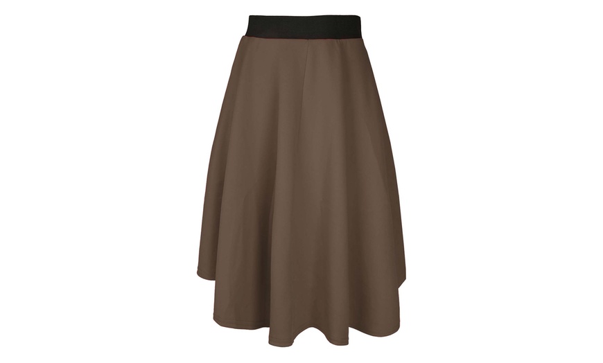 Image 6: Oops High-Low Hem Skater Skirt