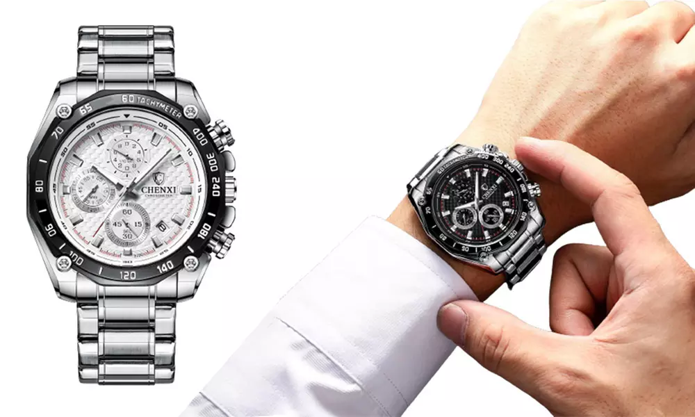 Chenxi Multi-function Three-eye Calendar Watch