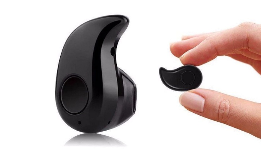 Image 5: Ultra-Mini Wireless Bluetooth Headset for Smartphones and iPhones