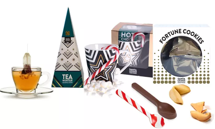 Ensemble de boissons chaudes ou de bonbons festifs - Primary Image