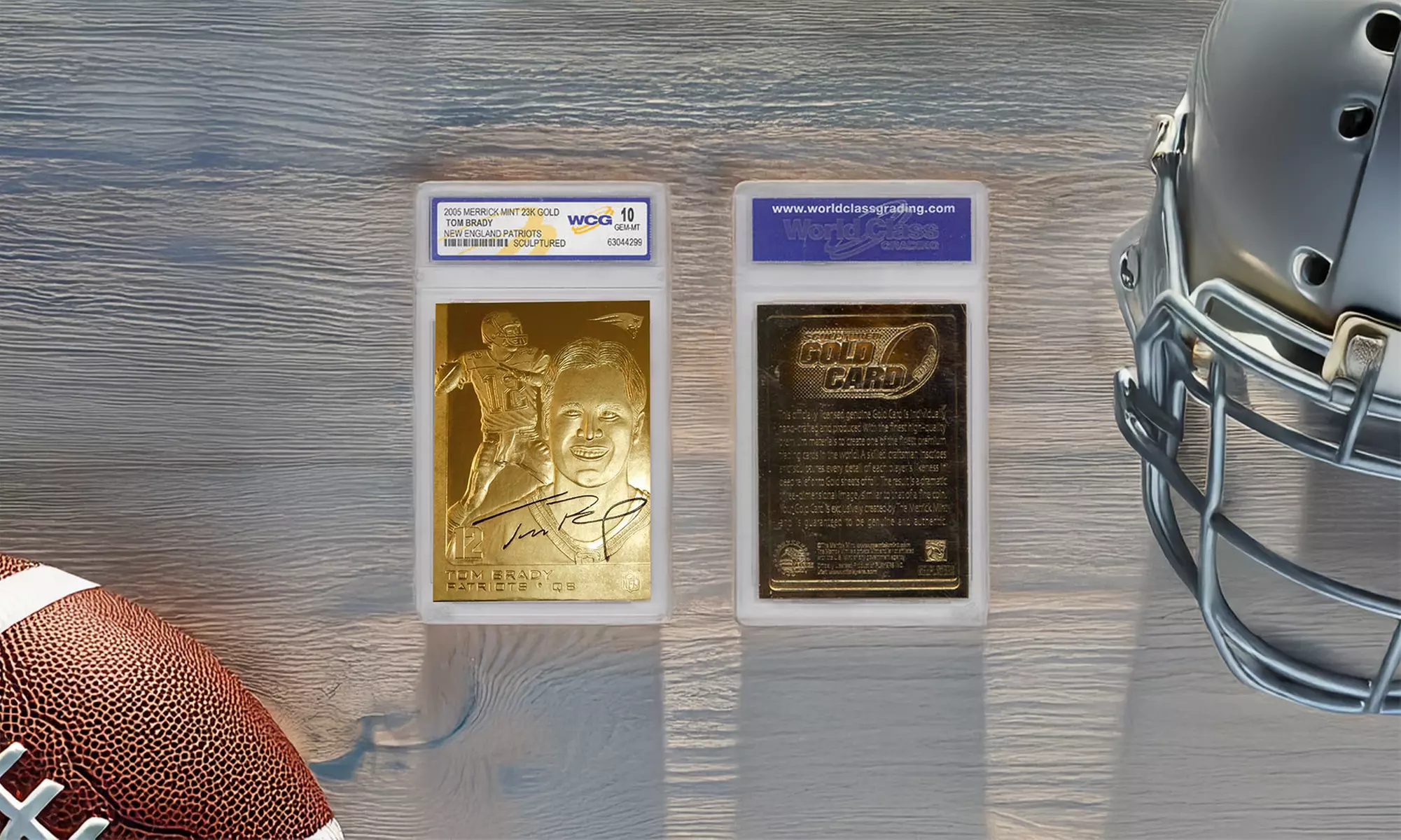 23K Gold Cards 2005 Tom Brady New England Patriots