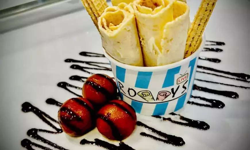 One, Two Rolly's Ice cream at Rollys Rolls