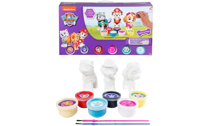 Image 1: Paw Patrol Paint Your Own Figures