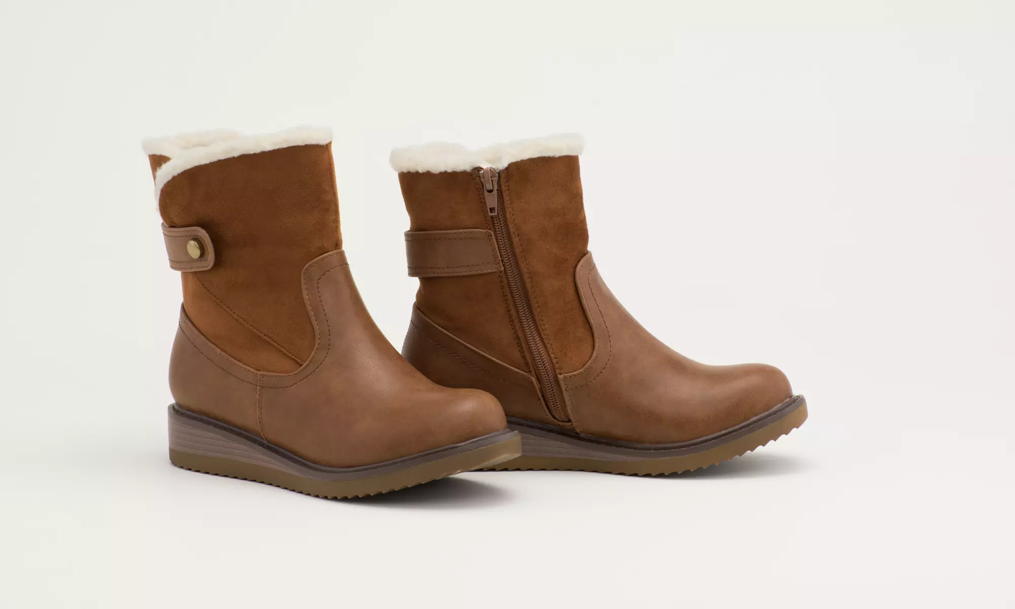 Olive Street Tressa Faux Shearling Lined Bootie  | Groupon Exclusive (Size 9.5) - Primary Image