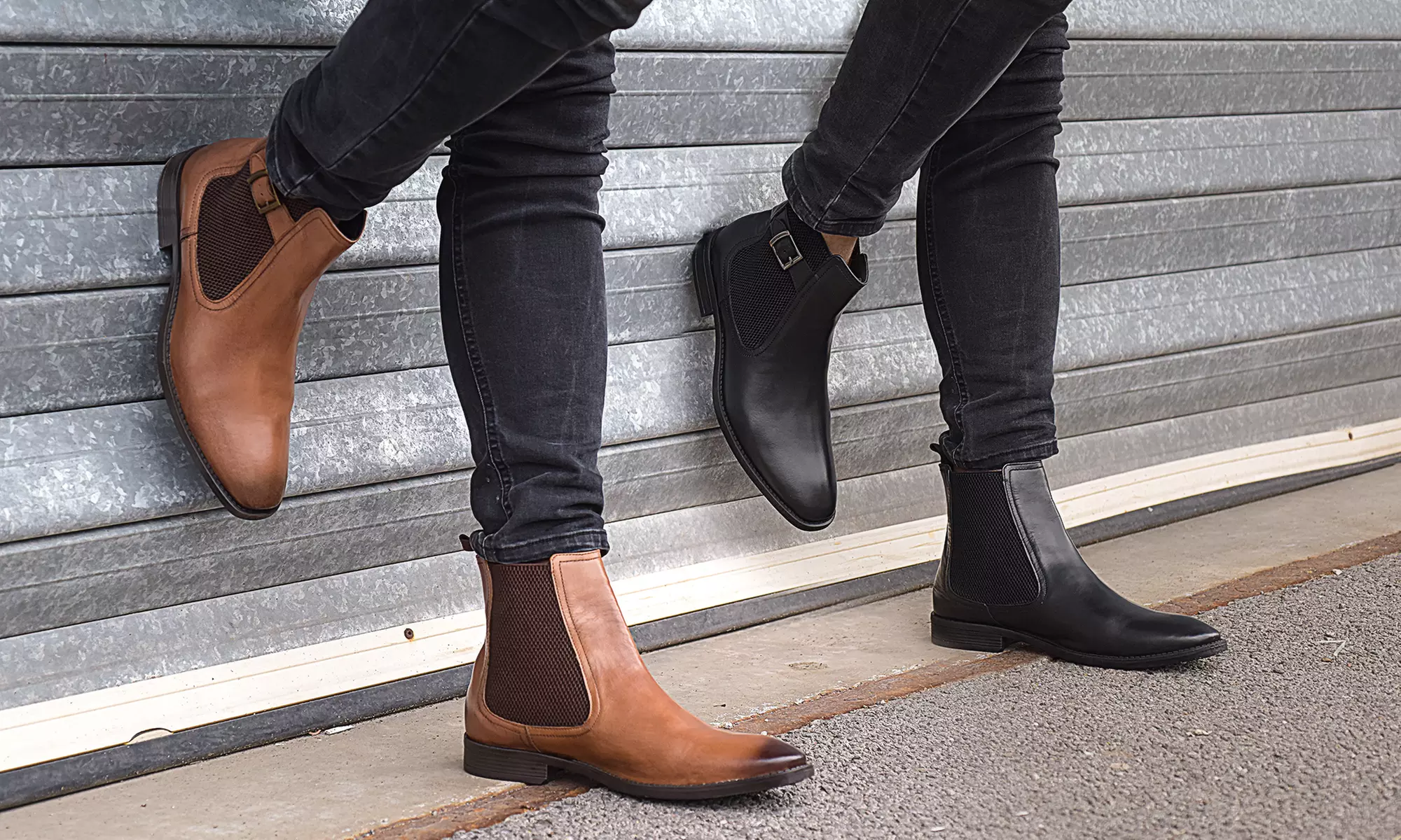 Redfoot Chelsea Boots aus Leder für Herren in Tan oder Schwarz - Primary Image
