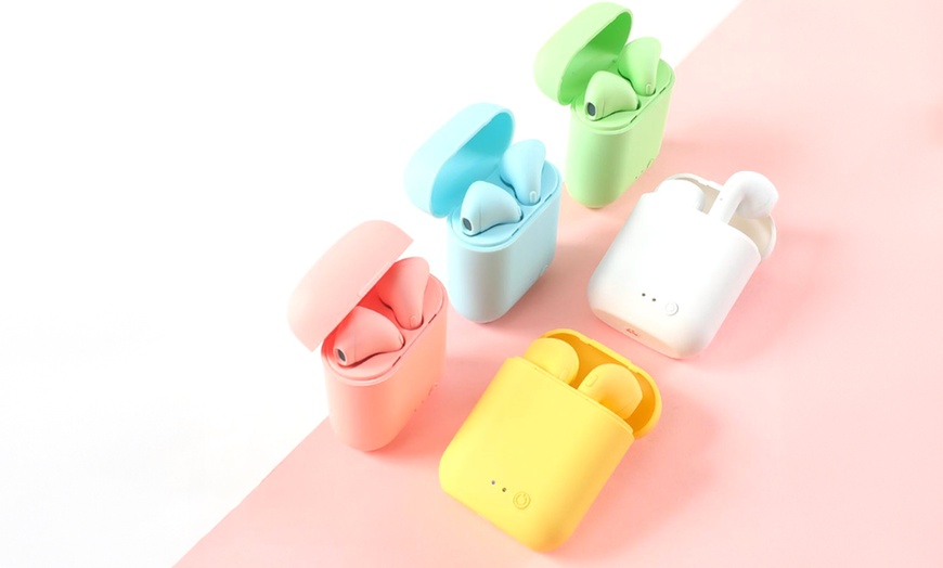 Image 1: Macaron Wireless Bluetooth Earbuds