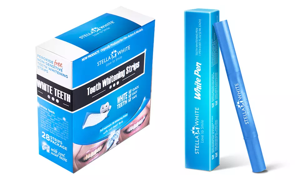1x oder 2x Stella White Bleaching Streifen inkl. Stift (bis zu 89% sparen*) - Primary Image
