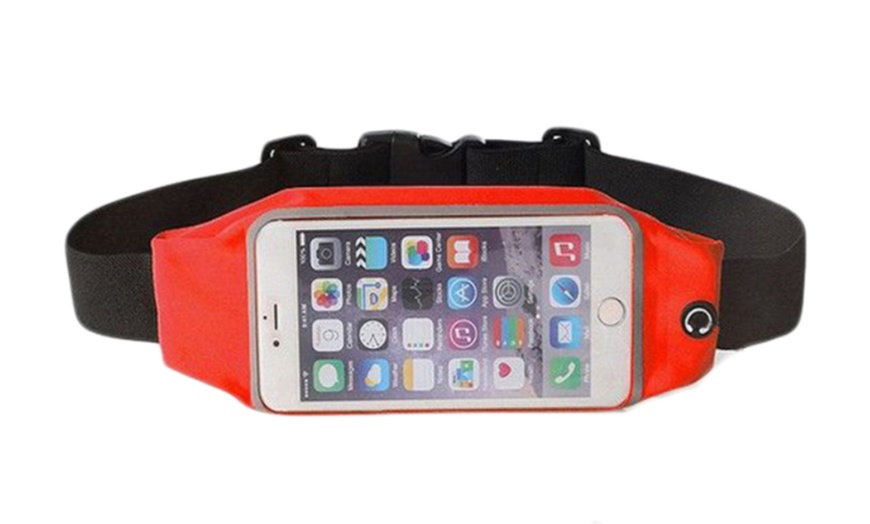 Image 6: Adjustable Smartphone Running Belt