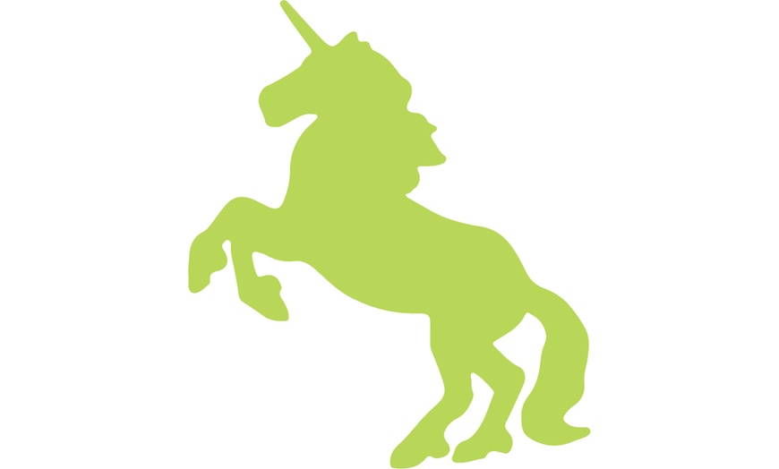 Image 2: Set of 22 Glow in the Dark Unicorn Wall Stickers