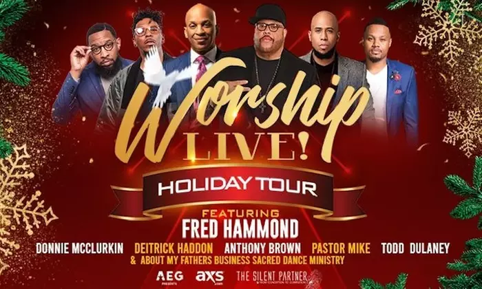 Fred Hammond: Worship Live! Holiday Tour 2023 W/ Donnie McClurkin, Deitrick Haddon, and More on December 1 at 7:30 pm - Primary Image