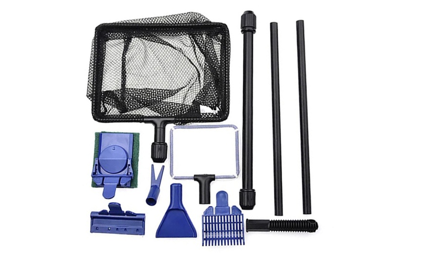 Image 2: Two Pieces 8 Layers Aquarium Filter with 6 in 1 Extendable Aquarium