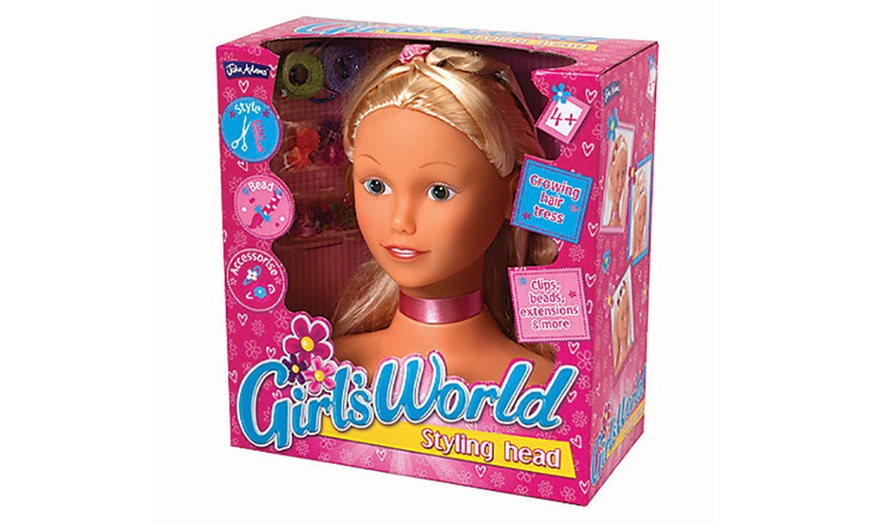 Image 1: Girl’s World Styling Head