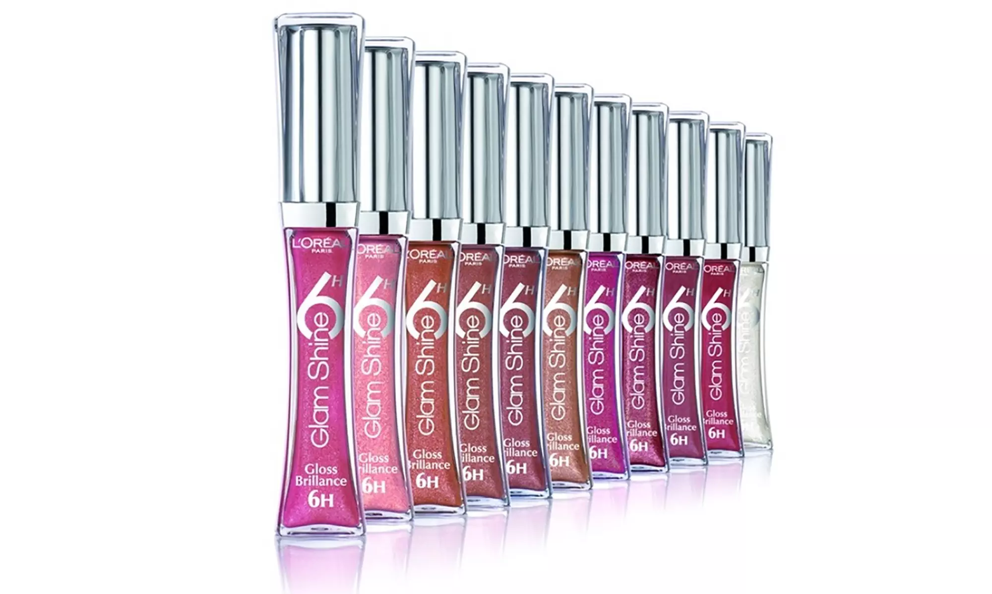 4er-Set L'Oreal Glam Shine 6h Lipgloss im Farbton nach Zufallsprinzip - Primary Image