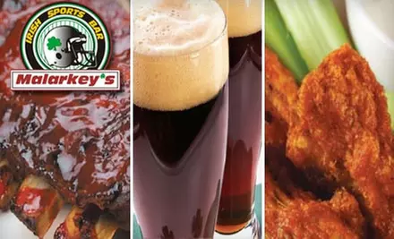 $10 for $25 Worth of Pub Fare at Malarkey's Westland - Primary Image