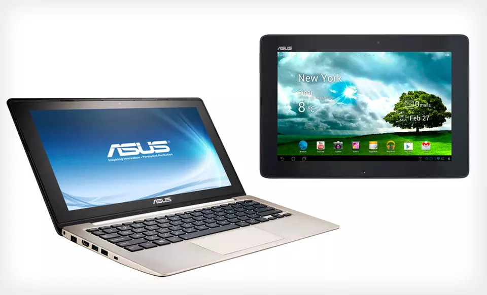$529.99 for an ASUS Laptop and Tablet Bundle (Manufacturer Refurbished) ($859.98 List Price). Free Shipping and Returns. - Primary Image