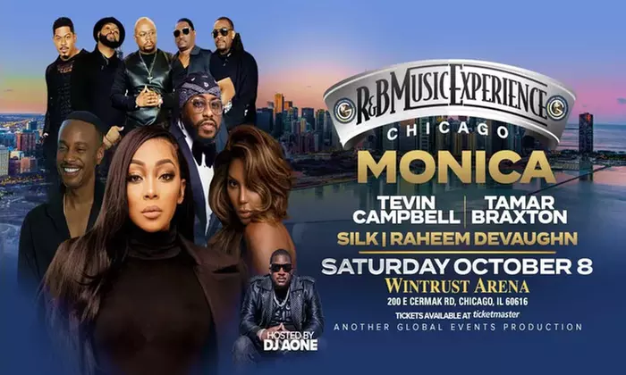 Chicago R&B Music Experience with Monica, Tevin Campbell, Tamar Braxton, Silk and More on December 2nd at 8:00 p.m. - Primary Image