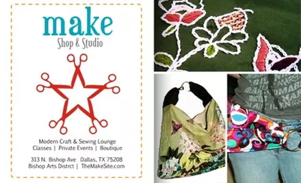 $25 for $55 Toward Classes at Make Shop & Studio - Primary Image