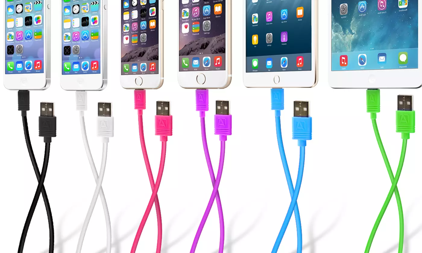 Aduro Apple-Certified Lightning-to-USB Cable (3, 6, or 10 ft) - Primary Image