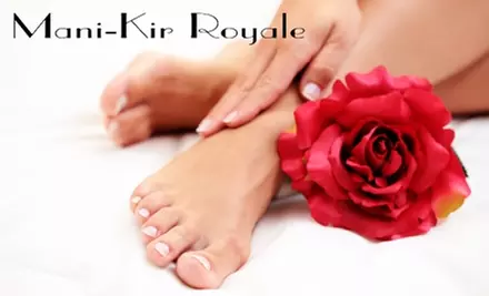 $24 for Chocolate-Vanilla Pedicure and Traditional Manicure at Mani-Kir Royale - Primary Image