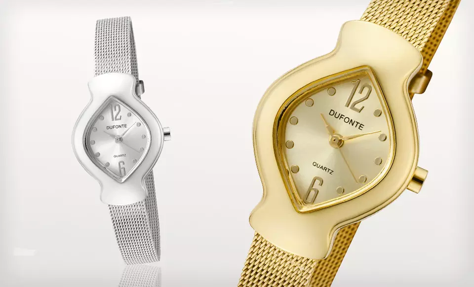 $7.99 for a Women's Dufonte Rhombus Watch in Silver or Gold (Up to $135 List Price) - Primary Image