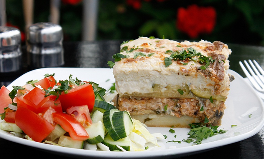 Image 3: Three-Course Greek Meal with Wine