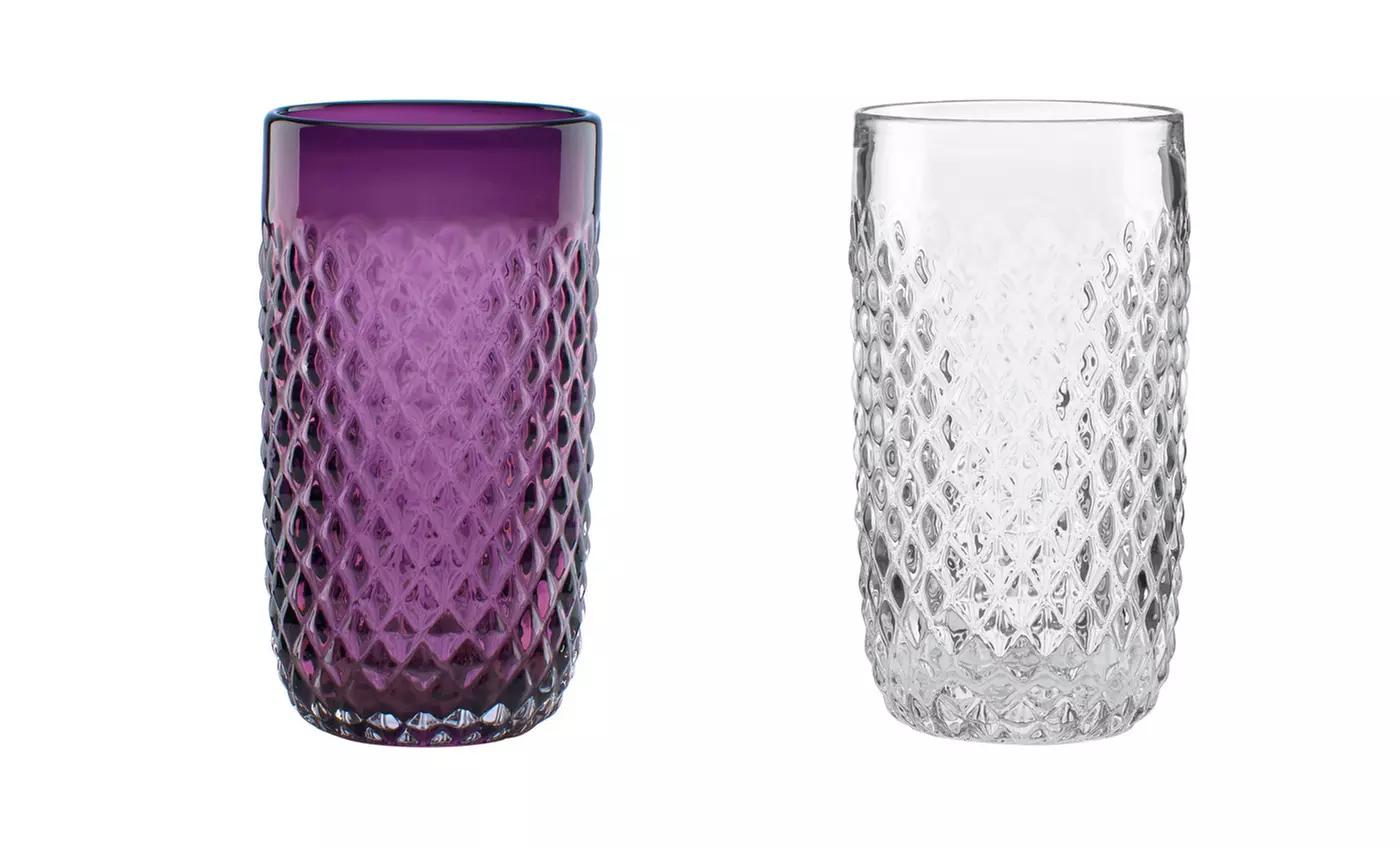 Kathy Ireland Home by Gorham Set of 4 Coronado High-Ball Glasses | Brought to You by ideel - Primary Image