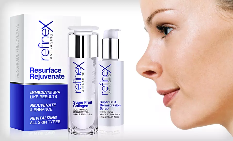 $29.99 for a Refinex Resurface & Rejuvenate: Home Spa Set with Facial Serum and Scrub ($88 List Price). Free Shipping. - Primary Image