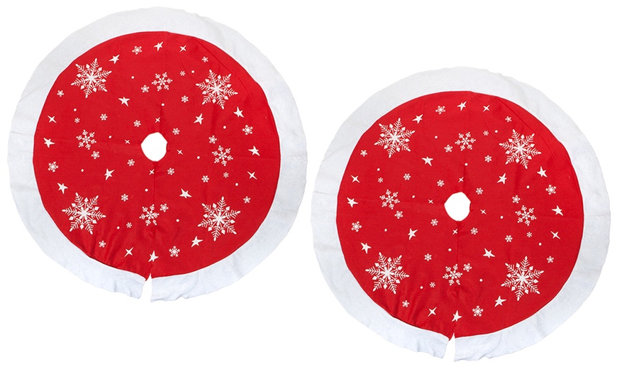 Image 3: 36'' Printed Tree Skirt 