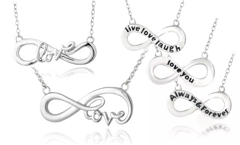 Sterling Silver Infinity Loop Necklaces (78% Off). Multiple Styles Available. Free Returns. - Primary Image