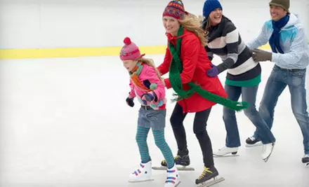 Ice-Skating for 2, 4, or 10 with Skate Rentals at Ice at The Parks in Arlington (Up to 55% Off) - Primary Image
