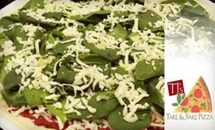 $6 for a Large One-Topping Pizza at TJ's Take and Bake Pizza ($12.45 Value) - Primary Image