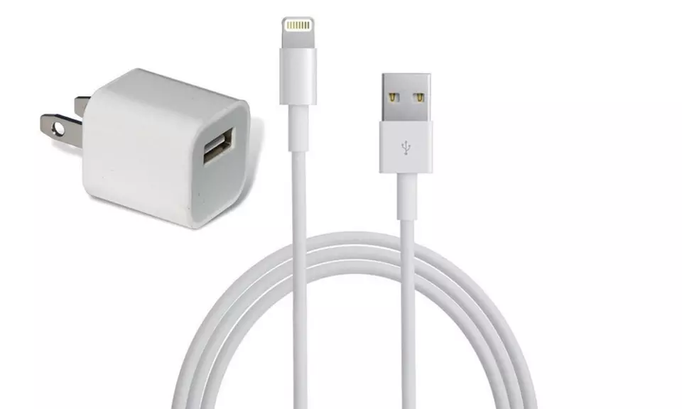 Apple 3.3ft. Lightning-to-USB Cable with USB Power Adapter - Primary Image