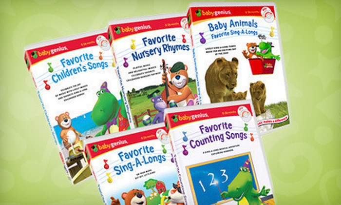 Baby Genius Sing-Along Set - Baby Genius Sing-Along DVDs and CDs | Groupon