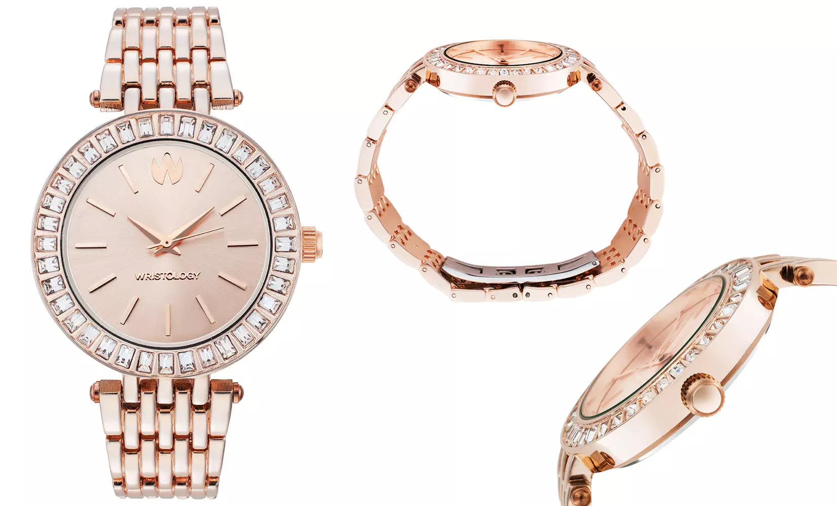 Wristology Madison Women's Watch with Large Crystal Bezel - Second Medium