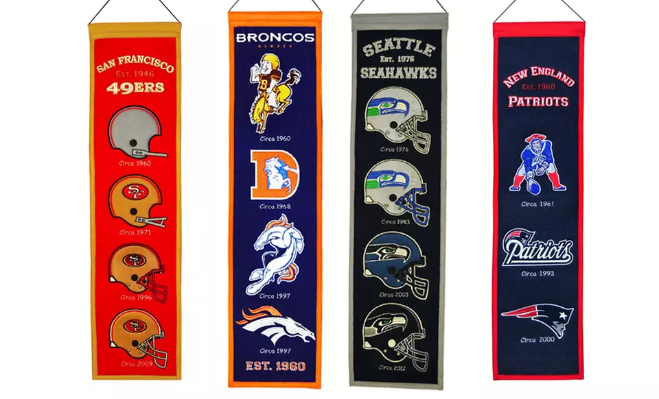 NFL Heritage Banner. Multiple Teams Available. Free Returns. - Primary Image