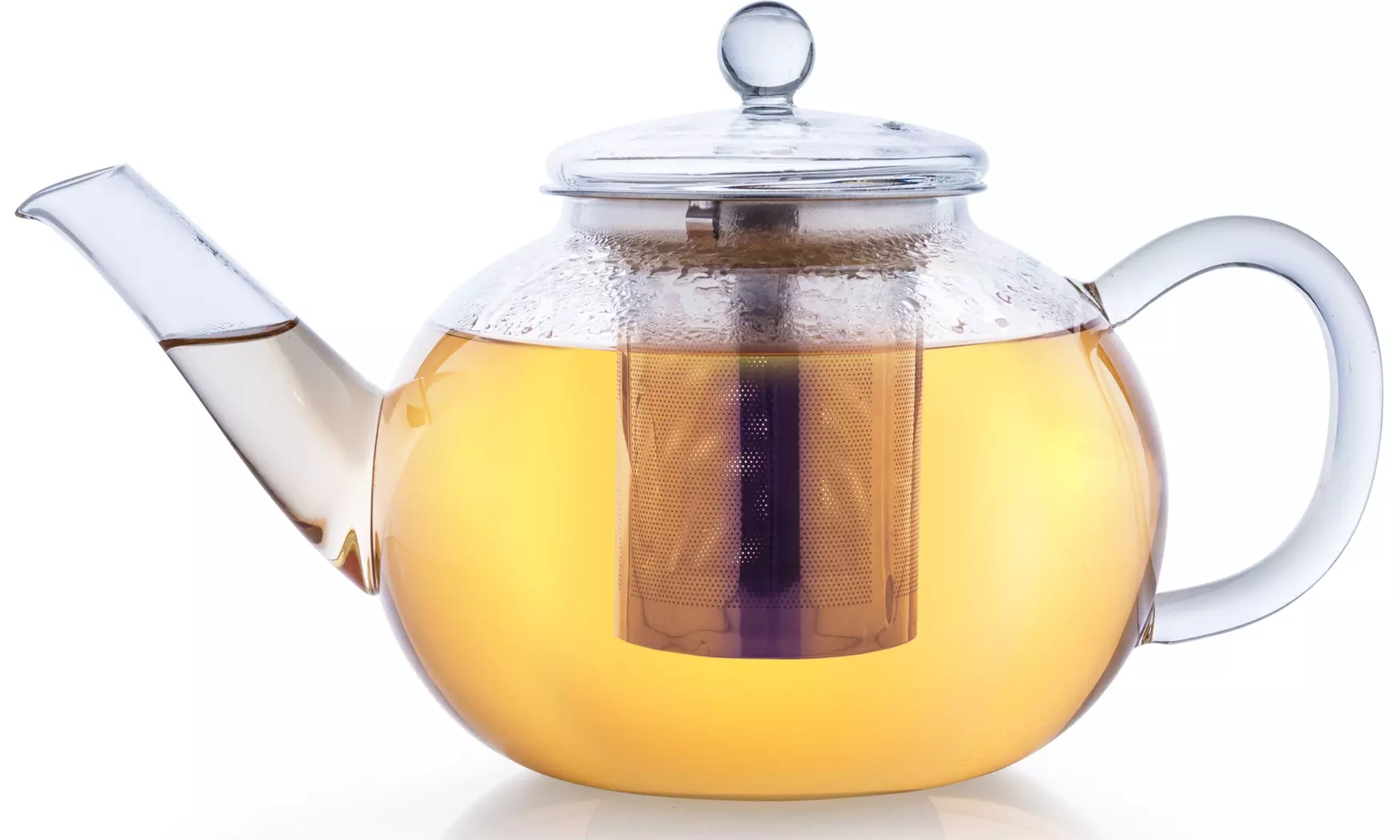 Glazen theepot met theefilter van het merk Creano