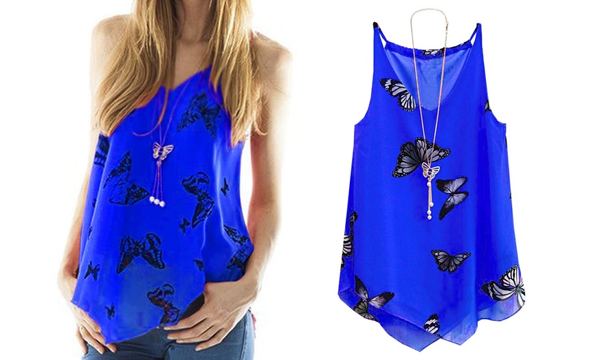 Image 10: Women's Butterfly-Print Top