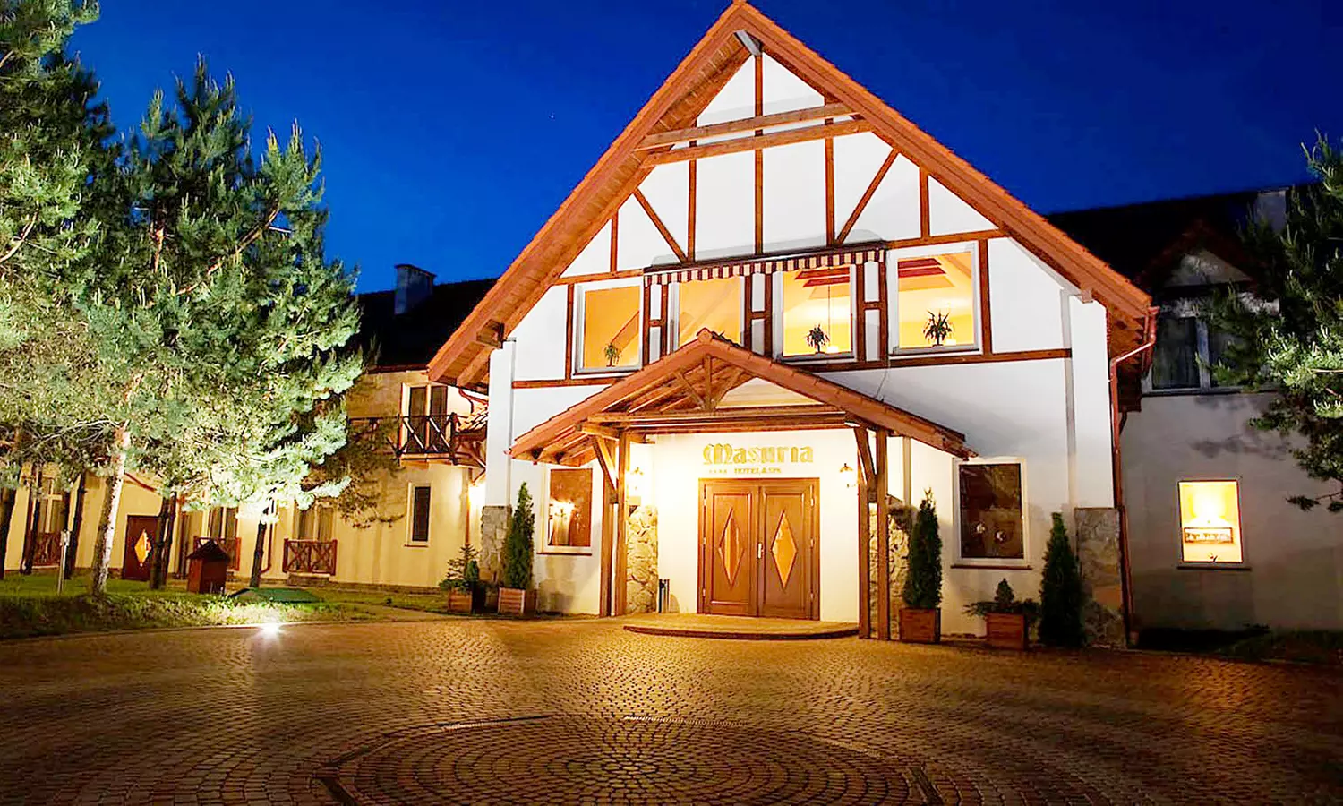 Mazury: wybrany pokój dla 2 osób lub rodziny z wyżywieniem i wellness