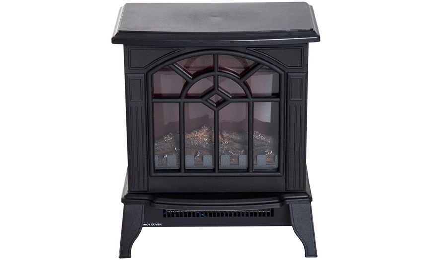 Image 3: HomCom Freestanding Fireplaces