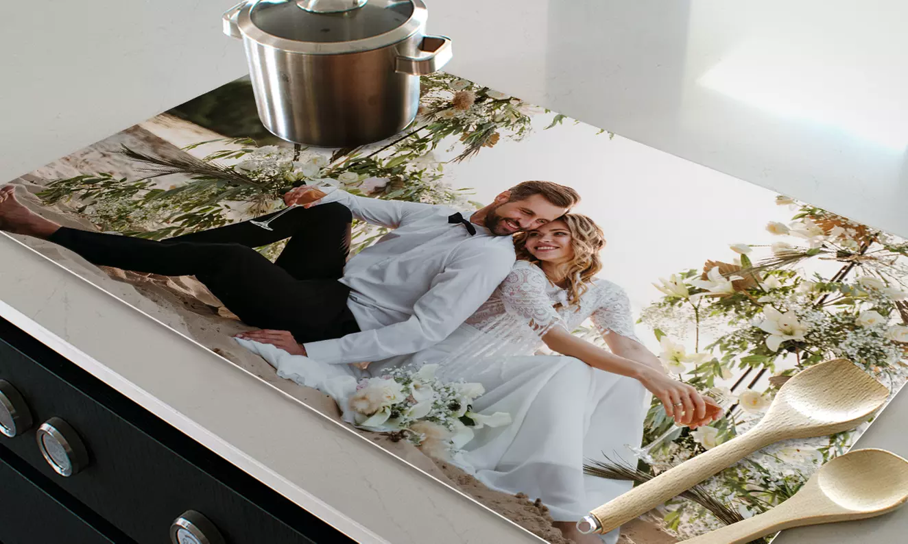 Maak je kookplaat uniek met een inductiebeschermer met jouw eigen foto