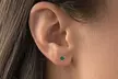 Sterling Silver May Birthstone Stud Earring Collection Made With Swarovski - Second Medium