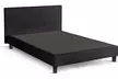 Lit fixe Triomphe simili cuir, matelas "Cosmos" 22cm ressorts et mémoire de forme en option, livraison offerte - Second Medium
