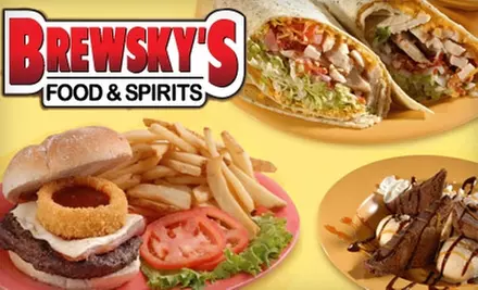 $20 for $40 Worth of Pub Fare and Beverages at Brewsky's Food & Spirits - Primary Image