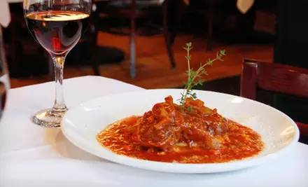 Four-Course, Zagat-Rated Italian Dinner for Two at Sapori Trattoria (Up to Half Off). Two Options Available. - Primary Image