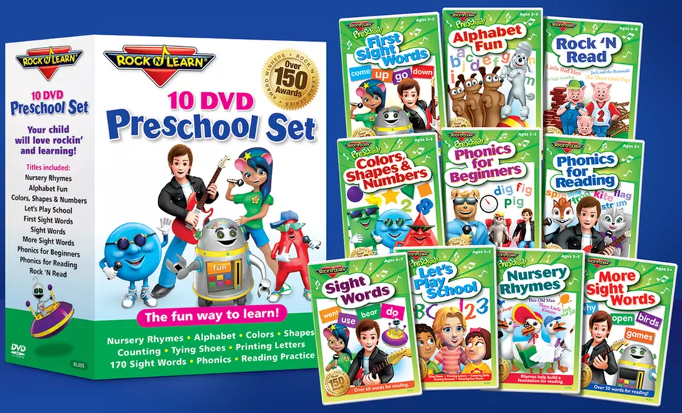 Rock 'N Learn 10-DVD Preschool Pack  - Primary Image