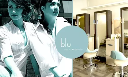 $150 for a Brazilian Blowout and 20% Off All Aveda Products at Blu Salon and Aveda Stör (Up to $400 Value) - Primary Image