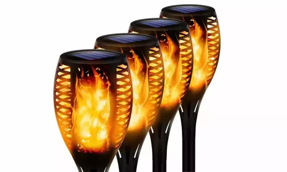 1, 2 ou 4 lampes torches solaires